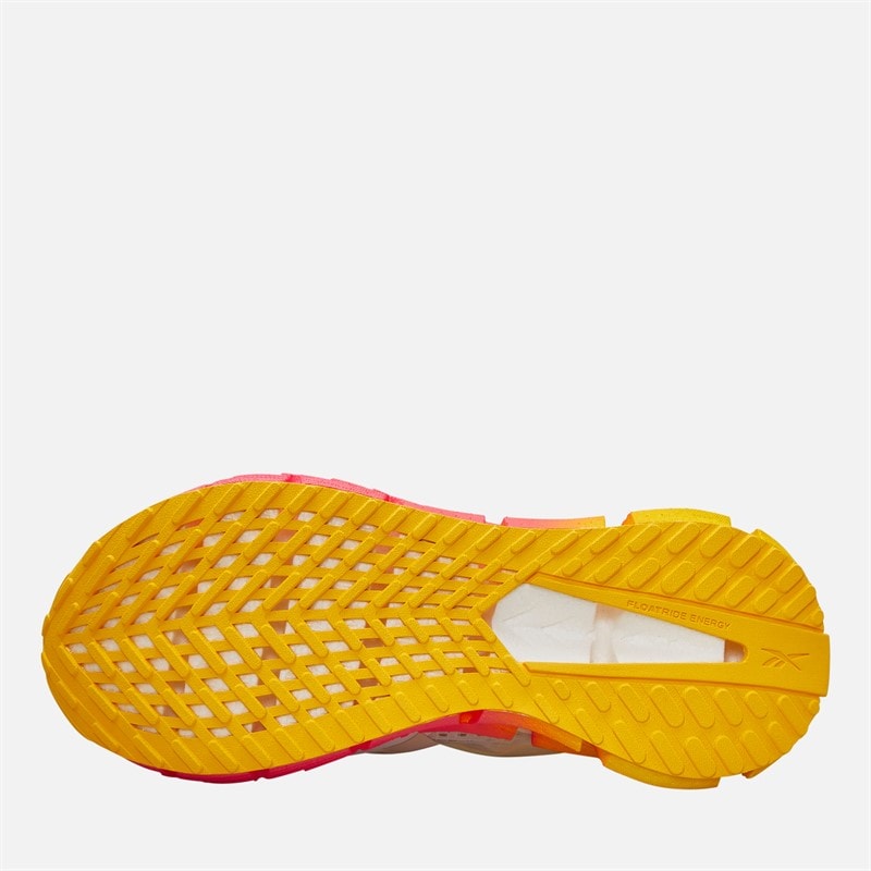 Reebok Dame FloatZig 1 Neutrale Løbesko Chalk/Sand/Atomic Pink - Billede 2
