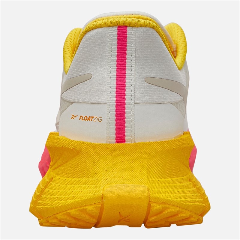 Reebok Dame FloatZig 1 Neutrale Løbesko Chalk/Sand/Atomic Pink - Billede 3