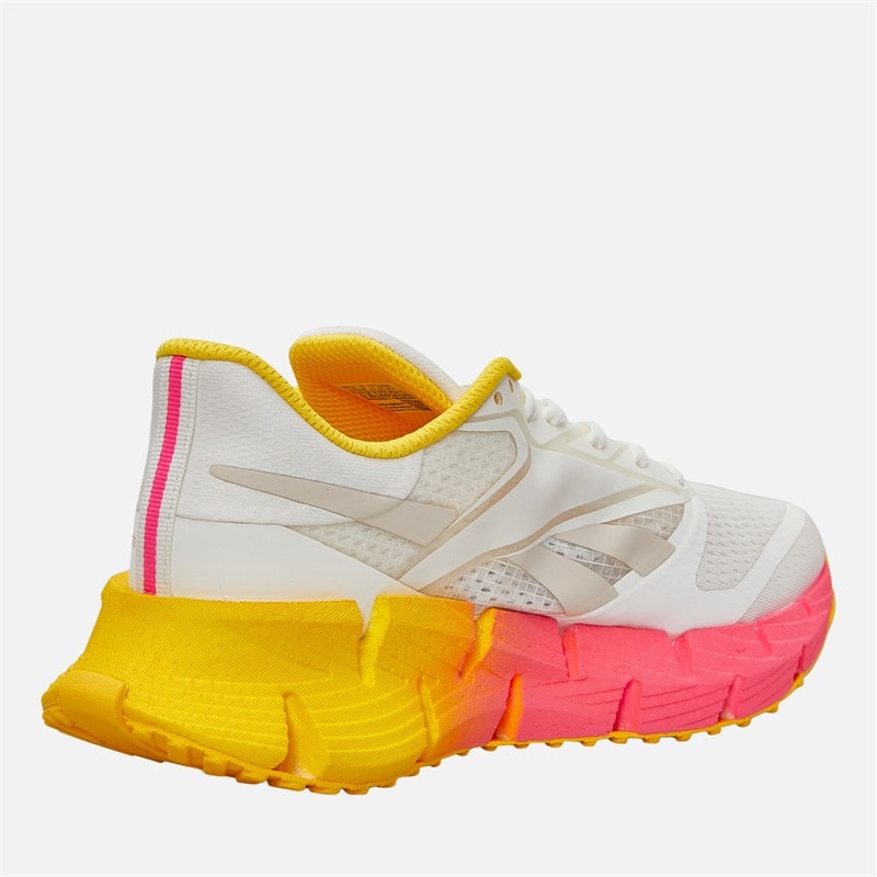 Reebok Dame FloatZig 1 Neutrale Løbesko Chalk/Sand/Atomic Pink - Billede 5