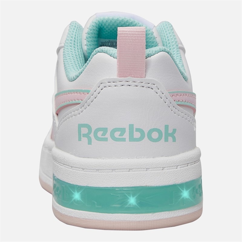 Reebok Piger Royal Prime Step N Flash Træningssko Hvid/Frosted Berry/Glitch Aqua - Billede 3