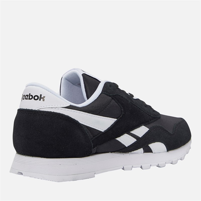 Reebok Junior Drenge klassiske nylon træningssko Sort/Sort/Hvid - Billede 5