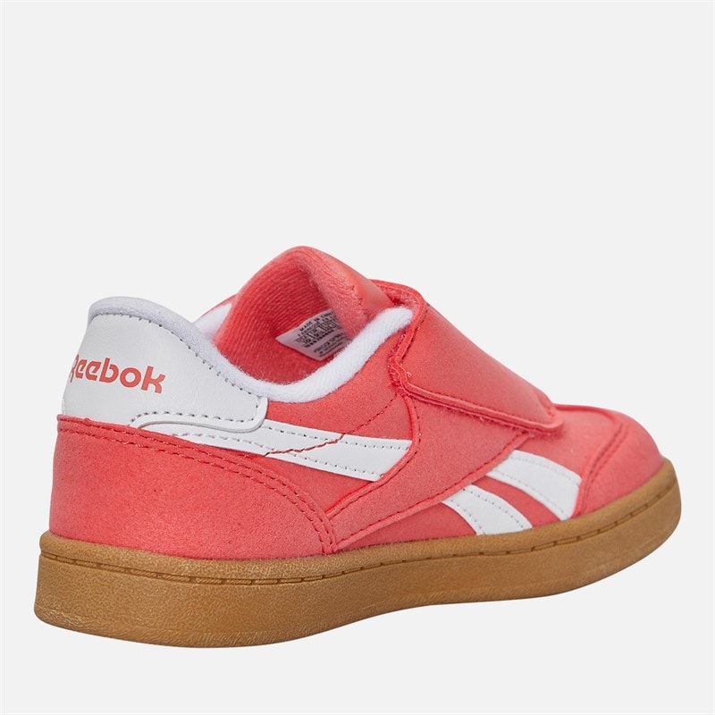 Reebok Baby Smash Kant Krog Og Løkke Træningssko Solnedgangskoral/Elektrisk rav/Gummi - Billede 5
