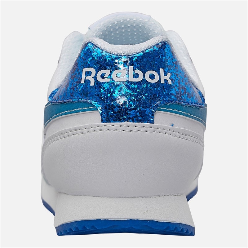 Reebok Piger Royal Classic Jog 3.0 Træningssko Hvid/Aqua/Optimum Blue - Billede 3