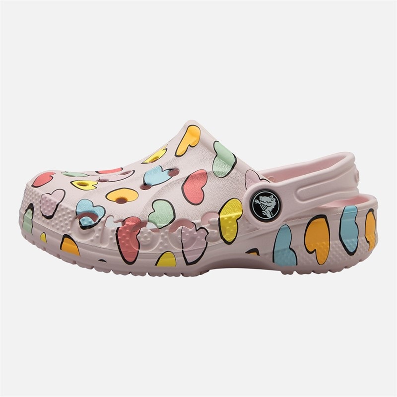 Crocs Piger Baya Sæson Printet Træsko Barely Pink - Billede 2