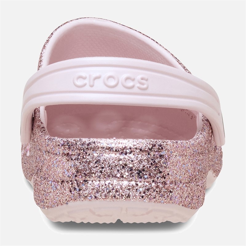 Crocs Piger Baya Blandet Glitter Træsko Næsten Lyserød - Billede 3