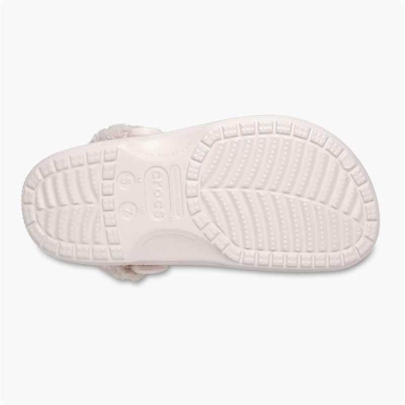 Crocs Baya Fuzzrem Clogs med Barely Pink - Billede 2