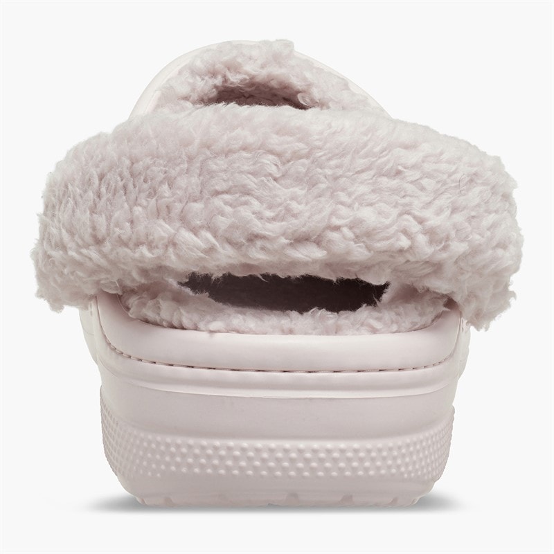 Crocs Baya Fuzzrem Clogs med Barely Pink - Billede 3