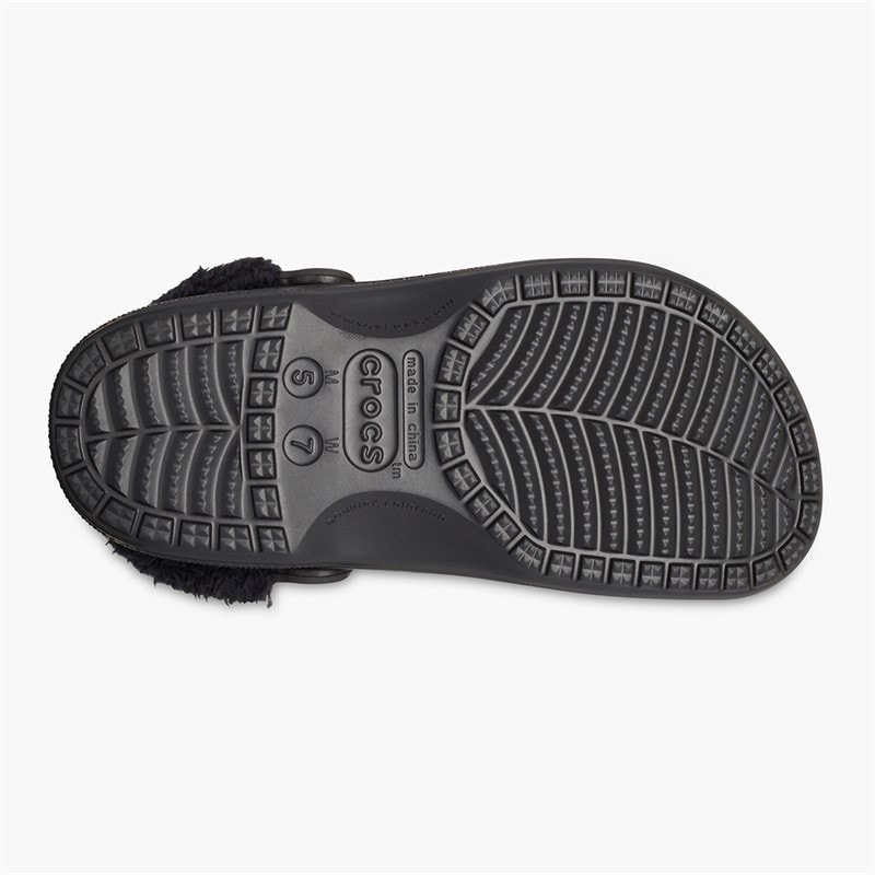 Crocs Baya Fuzzrem Clogs med Sort/Sort - Billede 2