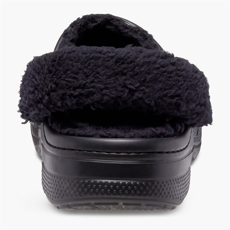Crocs Baya Fuzzrem Clogs med Sort/Sort - Billede 3