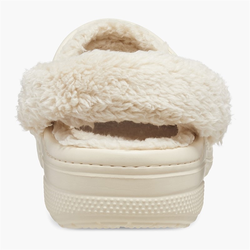 Crocs Baya Fuzzrem Clogs med Winter White - Billede 3