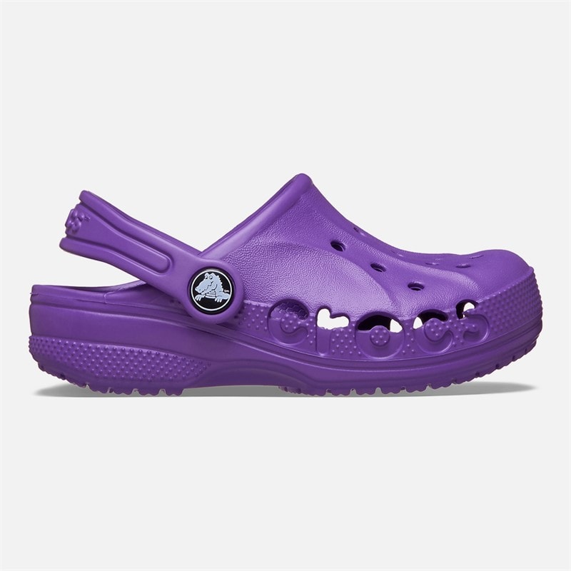 Crocs Børn Baya T Clog Neon Purple - Billede 2