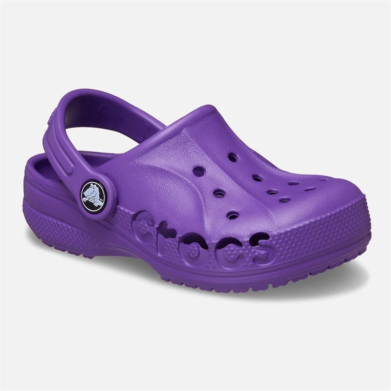 Crocs Børn Baya T Clog Neon Purple - Billede 3