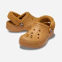 Crocs Baya Fuzz Rem Sandaler med For Sandfarvet