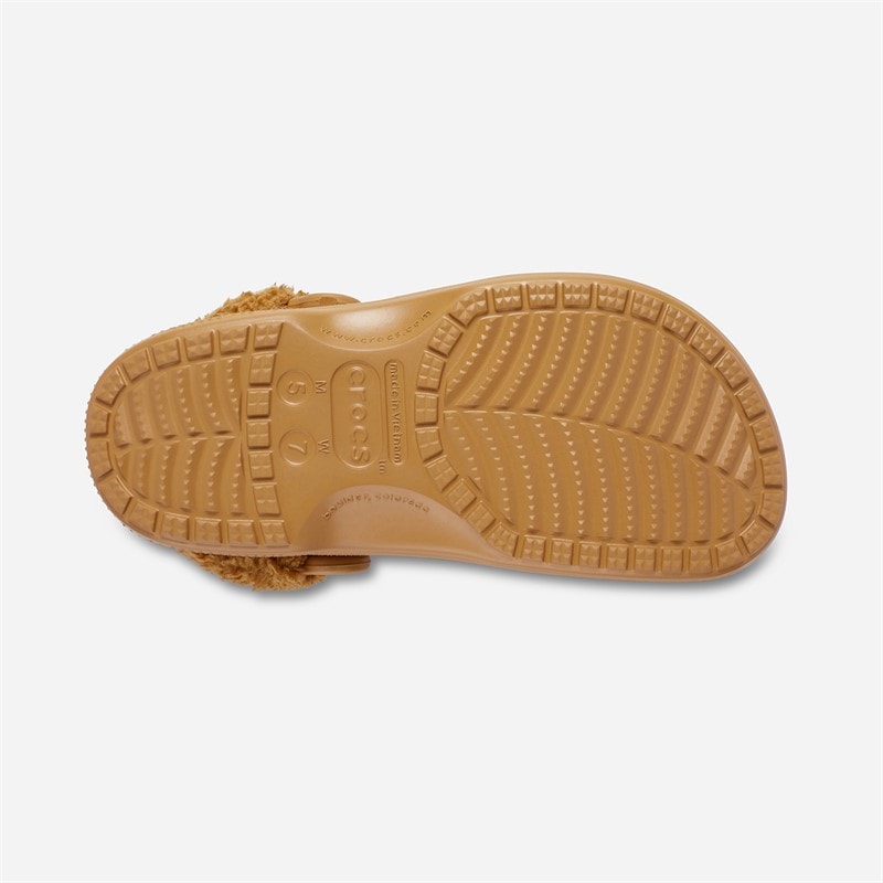 Crocs Baya Fuzz Rem Sandaler med For Sandfarvet - Billede 2