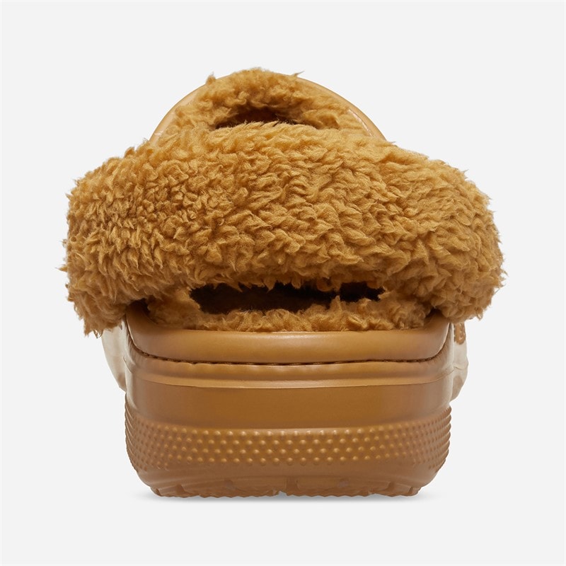 Crocs Baya Fuzz Rem Sandaler med For Sandfarvet - Billede 3