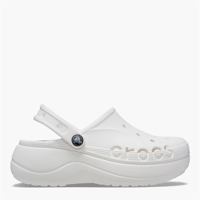 Crocs Dame Baya Platform Sko Hvid - Billede 5