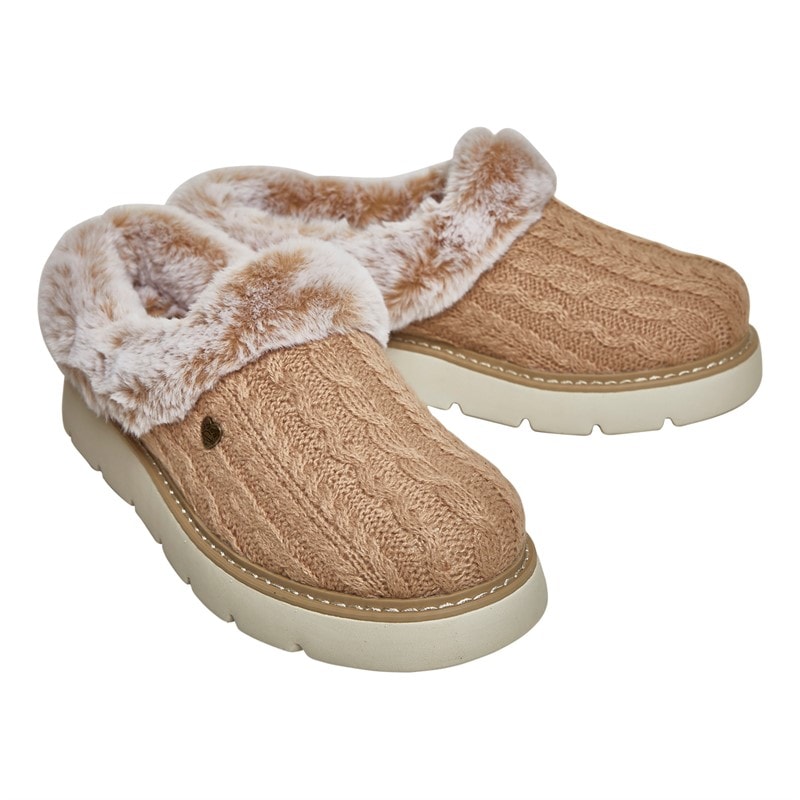 SKECHERS Dame Keepsakes Lite Warm Greetings Hjemmesko Brun - Billede 1