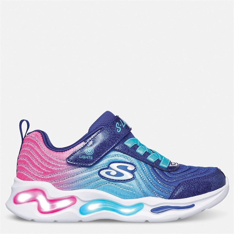 SKECHERS Piger Bølgede Stråler Ombre Express Sneakers Navy