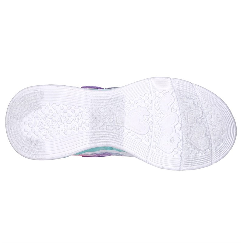 SKECHERS Piger Sommerfugl Hjerte Lys Simply Love Sneakers Lilla - Billede 2