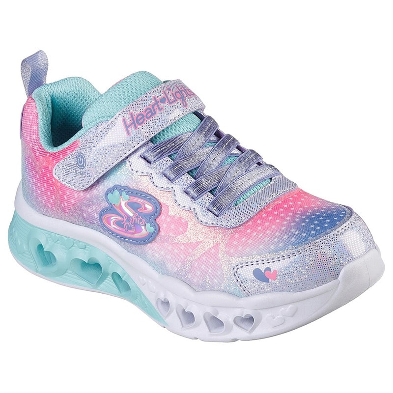 SKECHERS Piger Sommerfugl Hjerte Lys Simply Love Sneakers Lilla - Billede 3