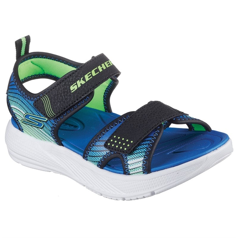 SKECHERS Drenge Microspec - Splash Sandaler Sort - Billede 3