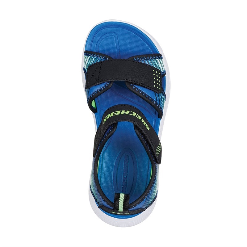 SKECHERS Drenge Microspec - Splash Sandaler Sort - Billede 4