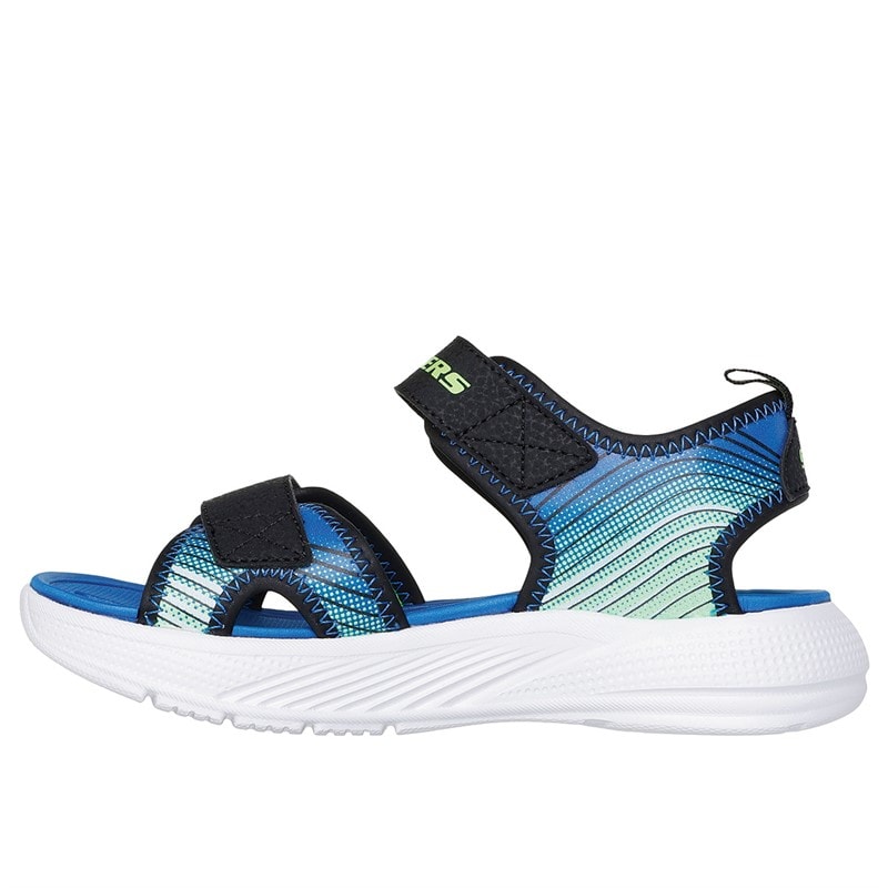 SKECHERS Drenge Microspec - Splash Sandaler Sort - Billede 5