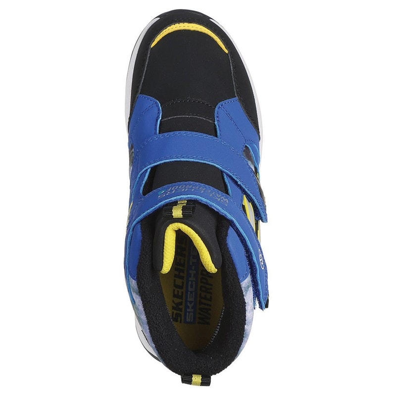 SKECHERS Junior Drenge Storm Blazer Vandtæt Dobbelt Rem Lysende Sneakers Blå Sort - Billede 3