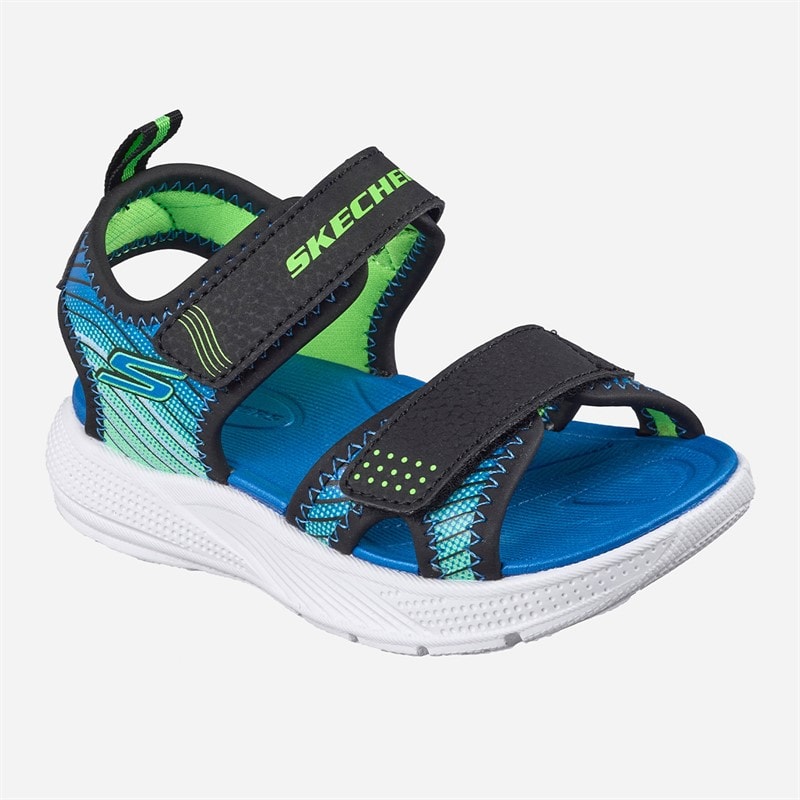 SKECHERS Drenge Microspec Splash Sandaler Sort - Billede 3