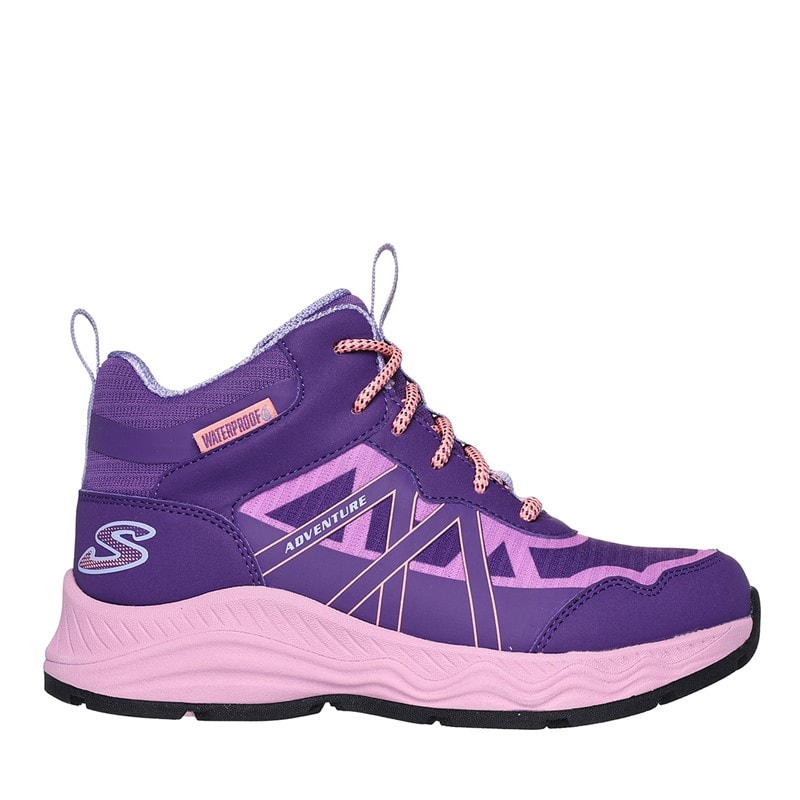 SKECHERS Piger Eventyr Blitz Sjov Forfølgelse Vandtætte Sko Purple Light Blue