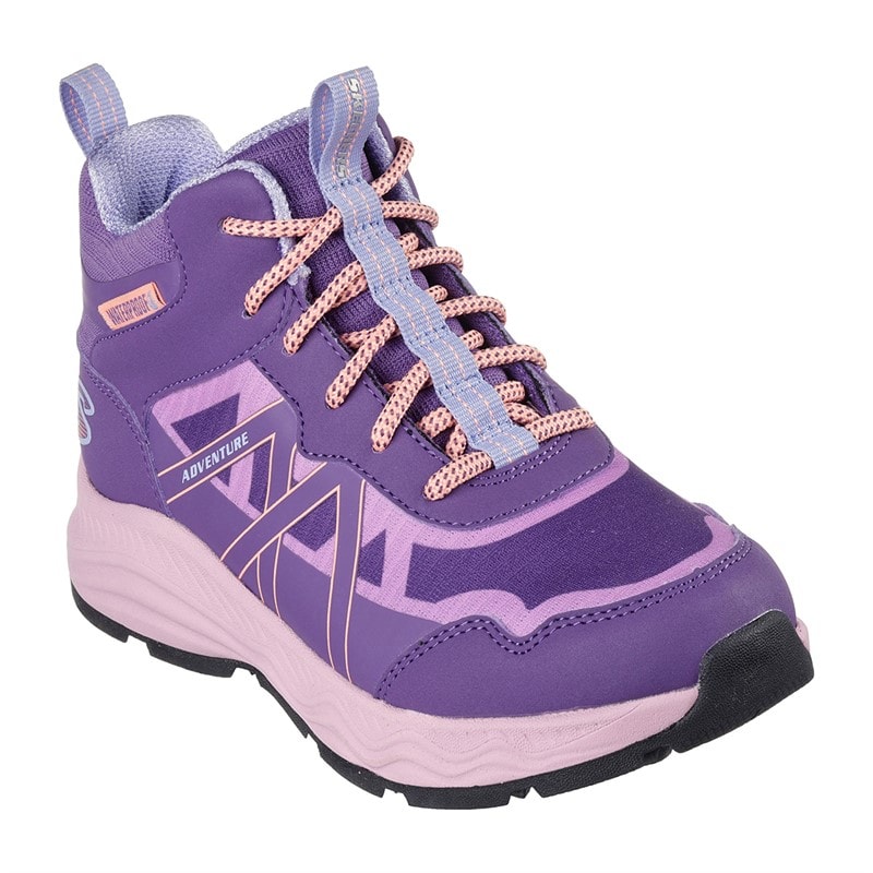 SKECHERS Piger Eventyr Blitz Sjov Forfølgelse Vandtætte Sko Purple Light Blue - Billede 3