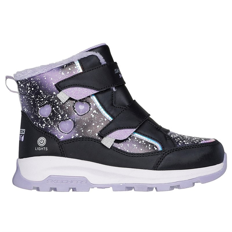 SKECHERS Piger Storm Blazer Vandtætte Sko Black Lavender - Billede 3