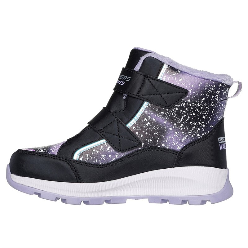 SKECHERS Piger Storm Blazer Vandtætte Sko Black Lavender - Billede 5