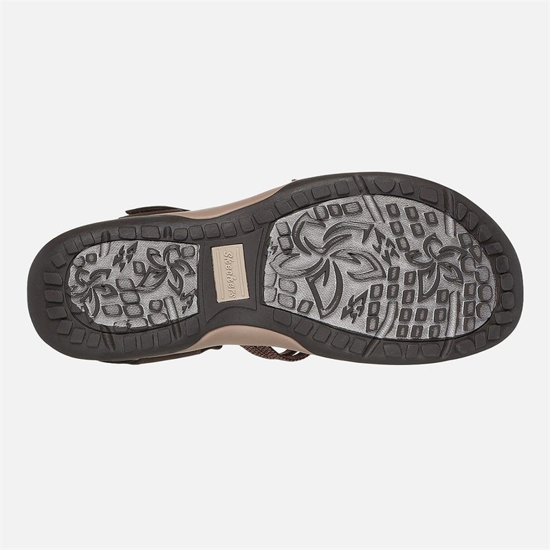 SKECHERS Dame Reggae Slim Sandaler Chocolate - Billede 2