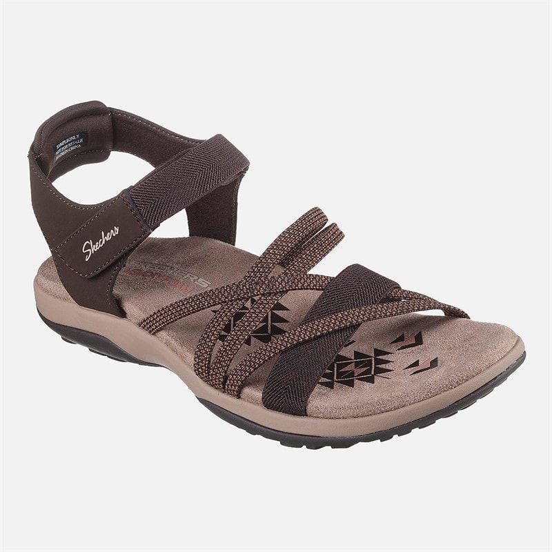 SKECHERS Dame Reggae Slim Sandaler Chocolate - Billede 4