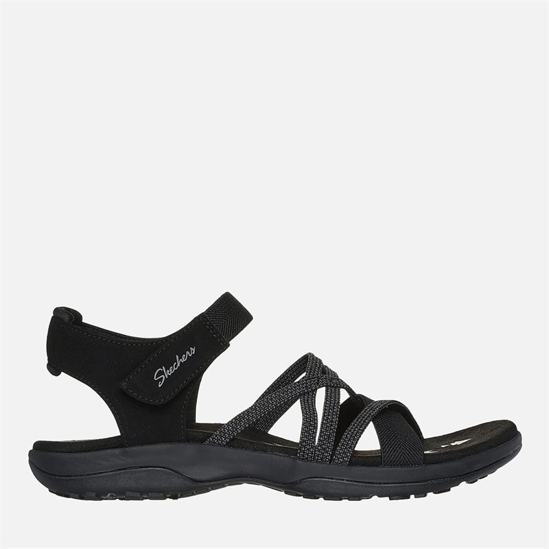SKECHERS Dame Reggae Slim Sandaler Sort - Billede 1