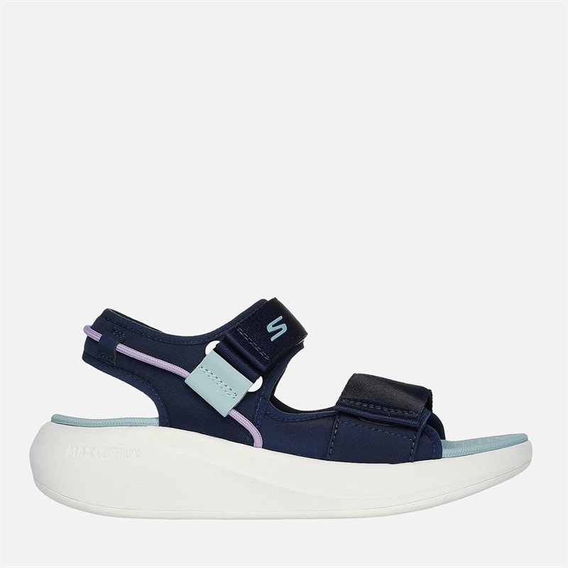 SKECHERS Dame Max Cushioning Essential Sandaler Navy Multicolor - Billede 1