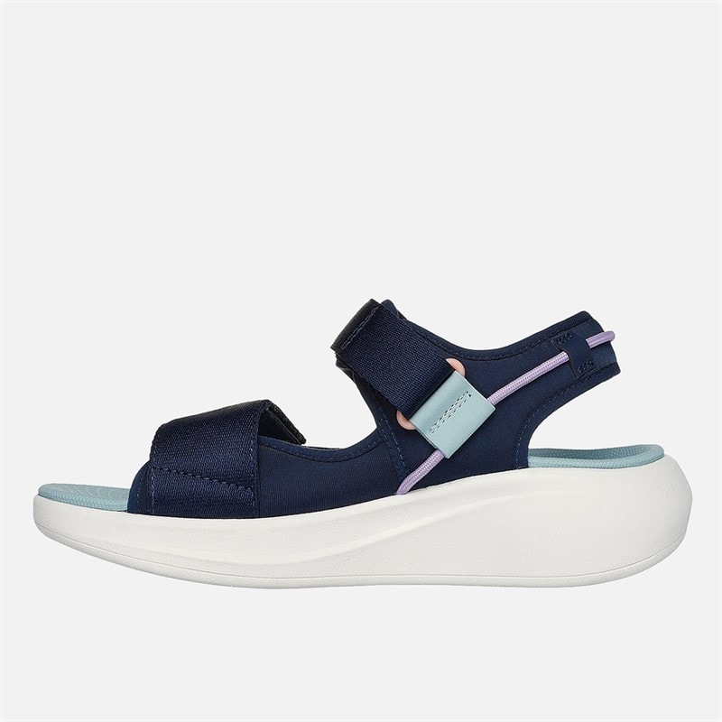 SKECHERS Dame Max Cushioning Essential Sandaler Navy Multicolor - Billede 5