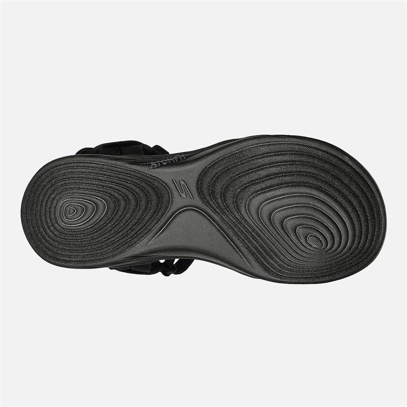 SKECHERS Dame Gowalk Arch Fit Sandaler Black Grey - Billede 2