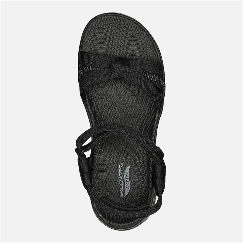 SKECHERS Dame Gowalk Arch Fit Sandaler Black Grey - Billede 3