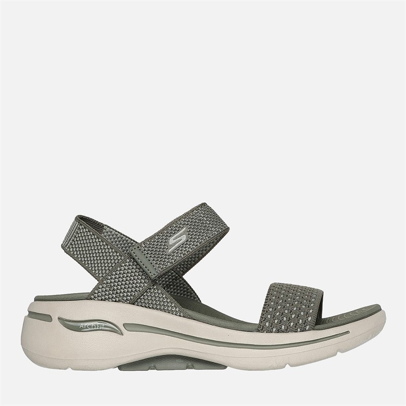 SKECHERS Dame Gowalk Arch Fit Sandaler Olive - Billede 1