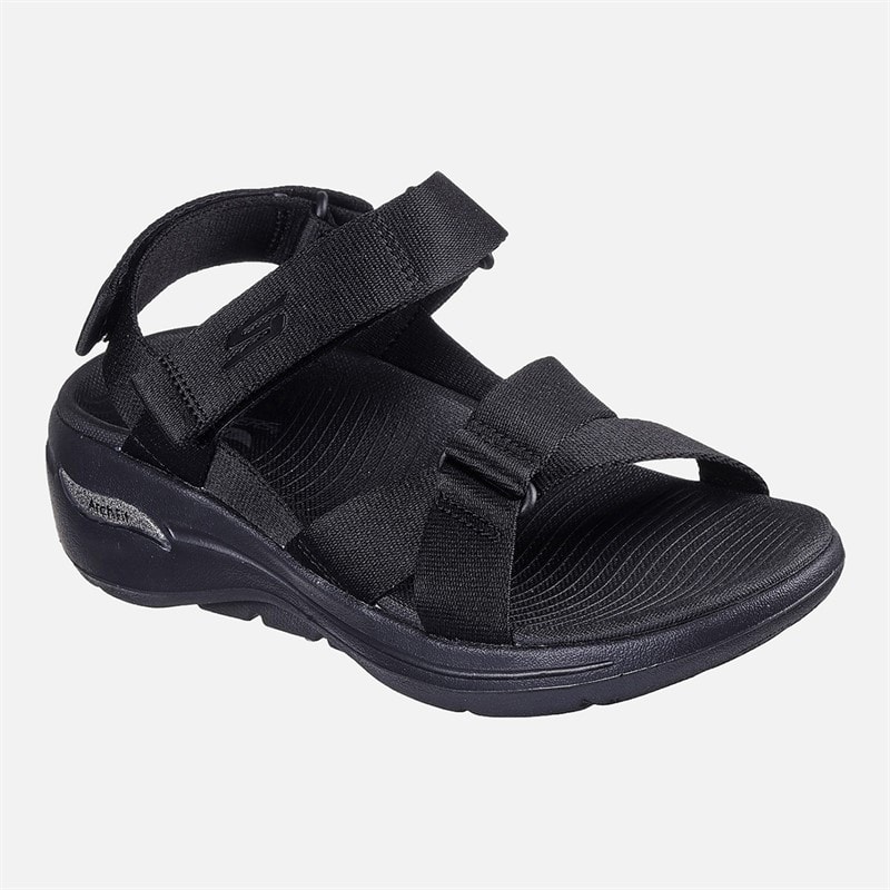SKECHERS Dame Gowalk Arch Fit Sandaler Sort - Billede 4