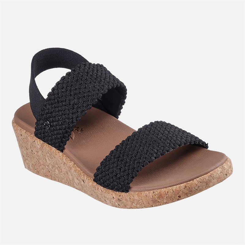 SKECHERS Dame Beverlee Arch Fit Sandaler Sort - Billede 3