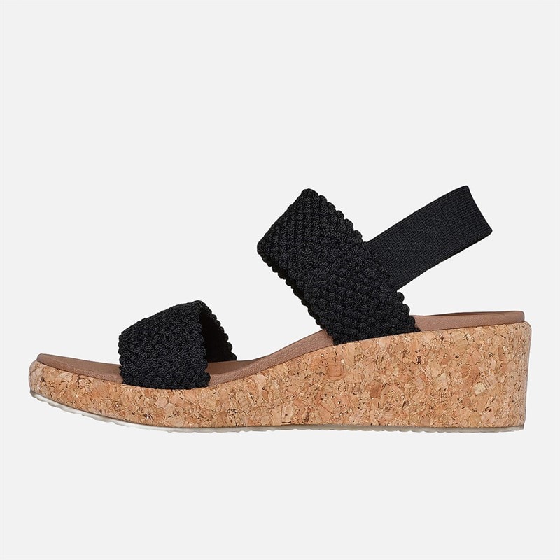 SKECHERS Dame Beverlee Arch Fit Sandaler Sort - Billede 5