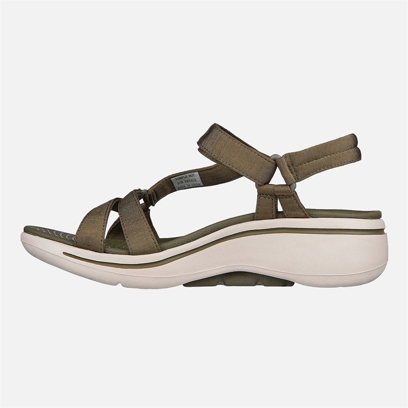 SKECHERS Dame Gowalk Arch Fit Elite Sandaler Olive - Billede 5