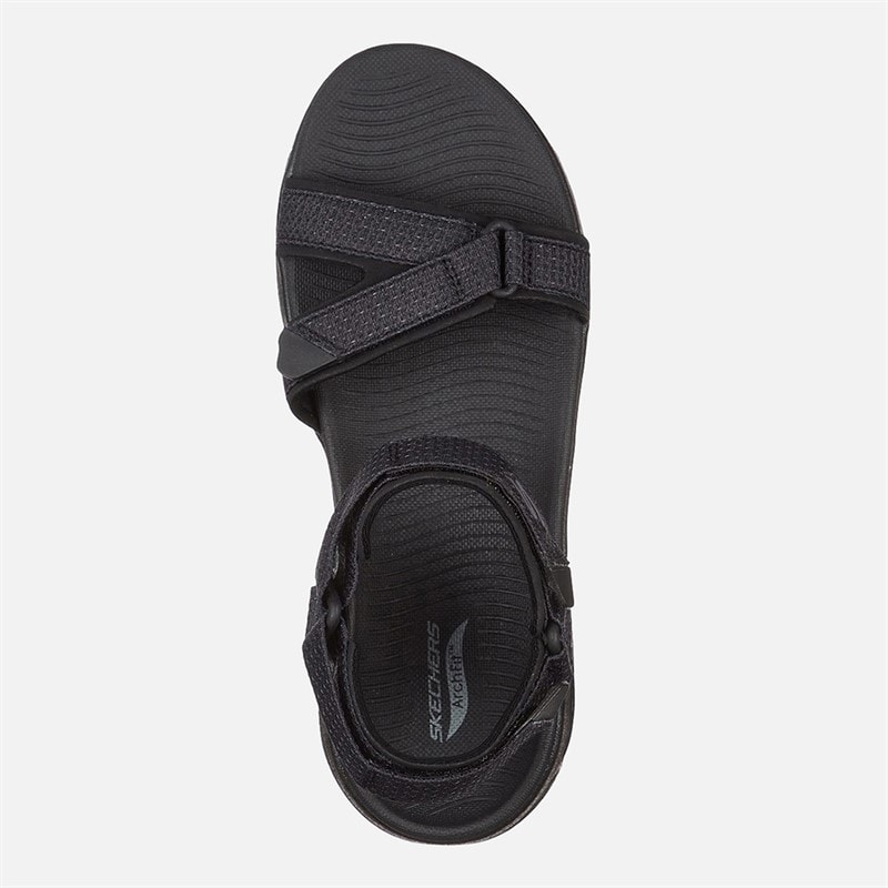 SKECHERS Dame Gowalk Arch Fit Sandaler Sort - Billede 3