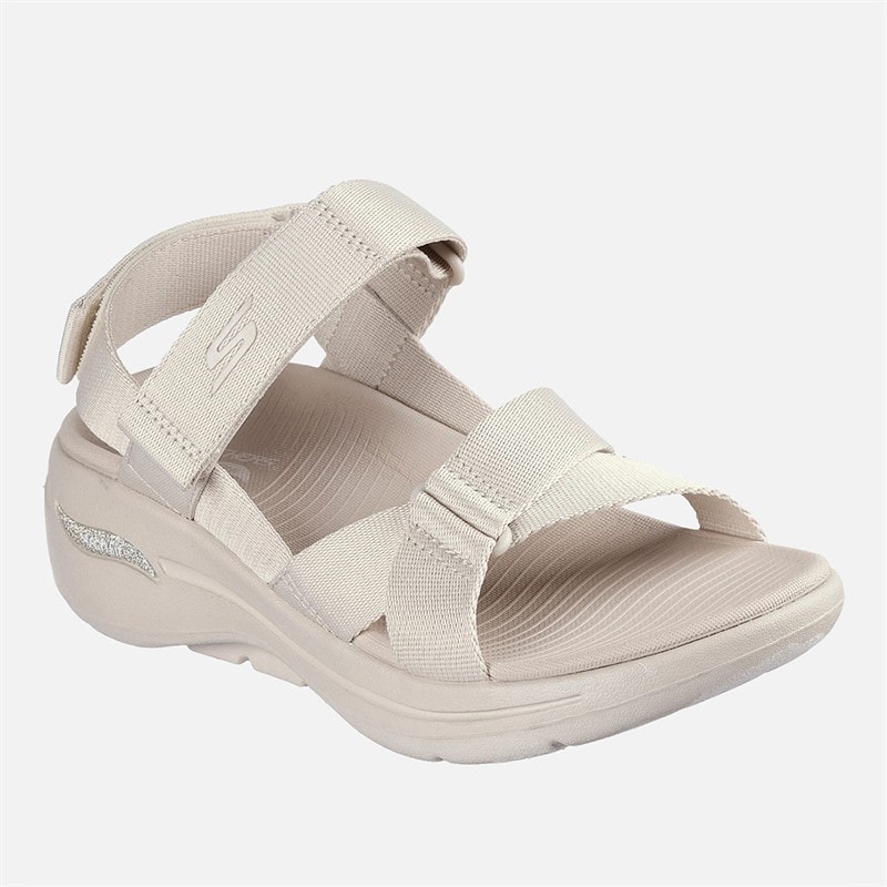 SKECHERS Dame Gowalk Arch Fit Sandaler Natur - Billede 3