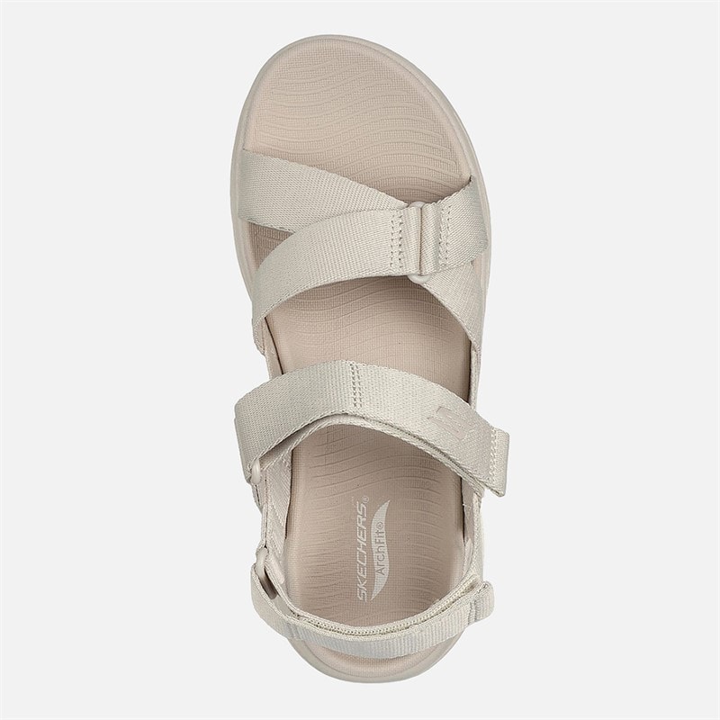 SKECHERS Dame Gowalk Arch Fit Sandaler Natur - Billede 4
