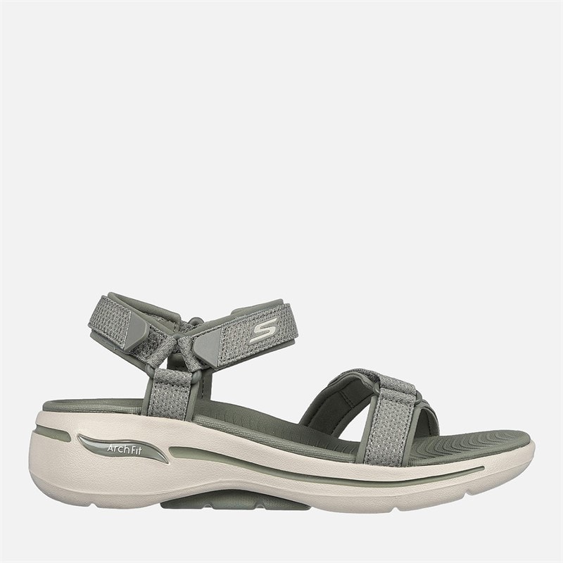 SKECHERS Dame Gowalk Arch Fit Sandaler Olive - Billede 1