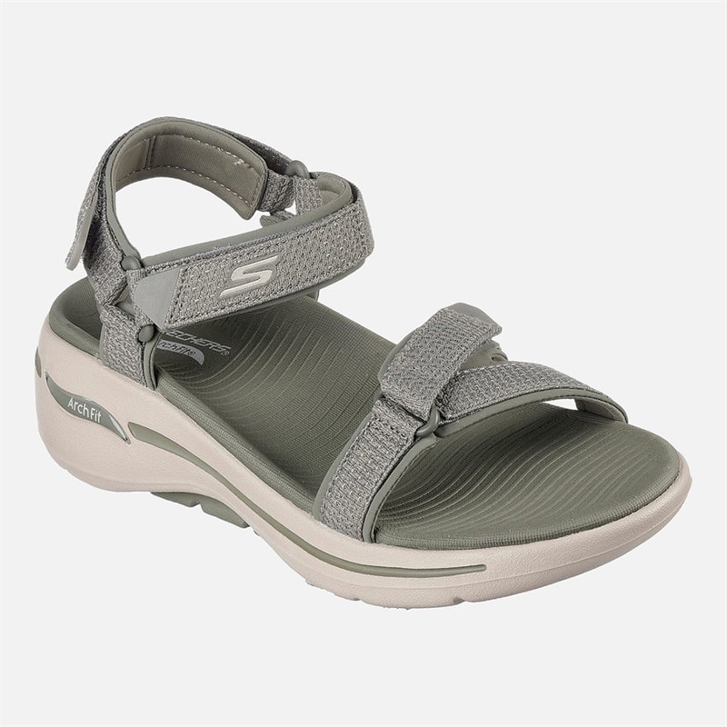 SKECHERS Dame Gowalk Arch Fit Sandaler Olive - Billede 3
